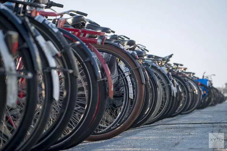 Sleutelen aan fietsen op het schoolplein