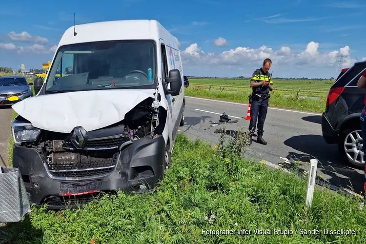 Kettingbotsing op N203 bij Uitgeest