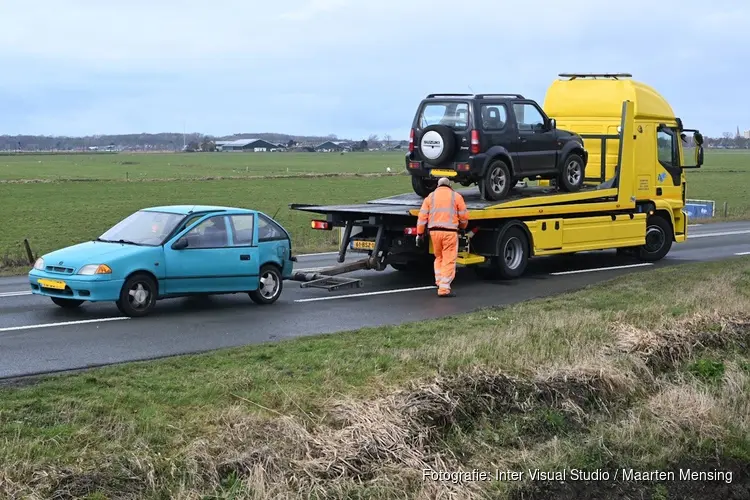 Kopstaartbotsing op N203 bij Uitgeest